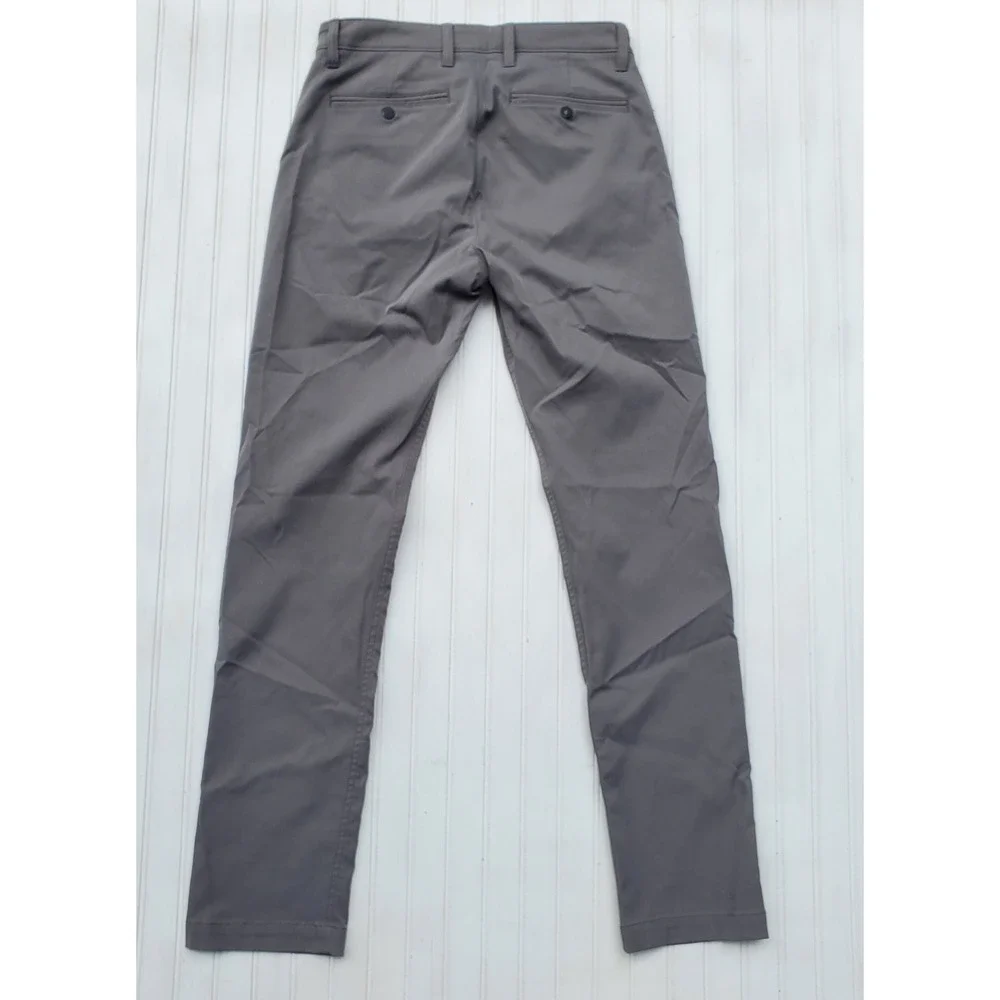 Proof Nomad Pants Mens 30x32 Slim Fit Charcoal Grey Technical Chino Trousers - Picture 7 of 7
